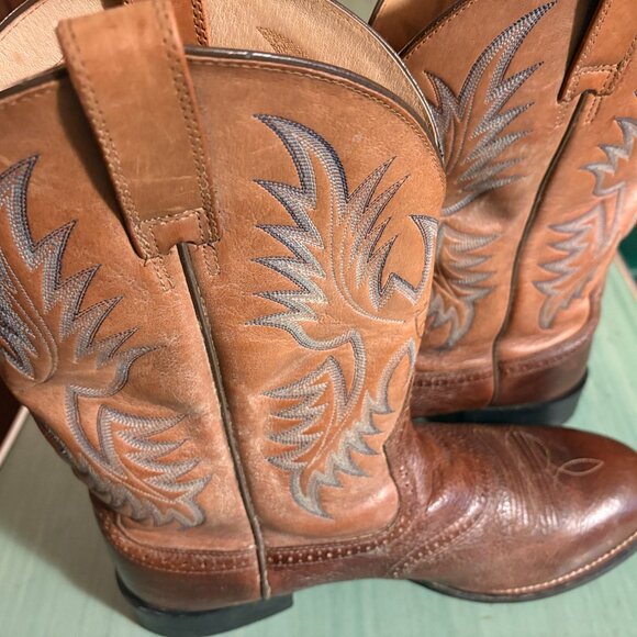 Mens Ariat ATS Roughneck Heritage Western Brown Cowboy Boots Size 13 D 10002252 - Picture 8 of 10